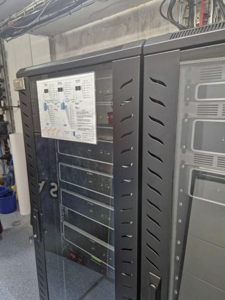 Networked, rack-mounted PA system in Currys national distribution centre