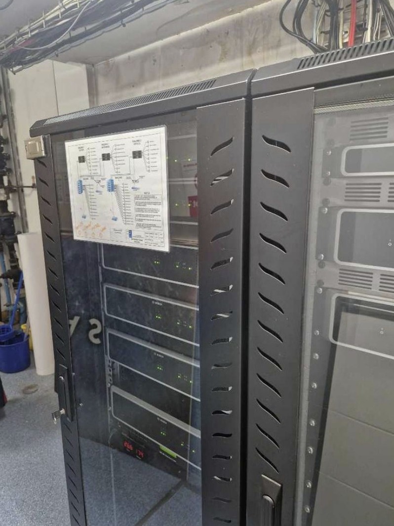 Networked, rack-mounted PA system in Currys national distribution centre